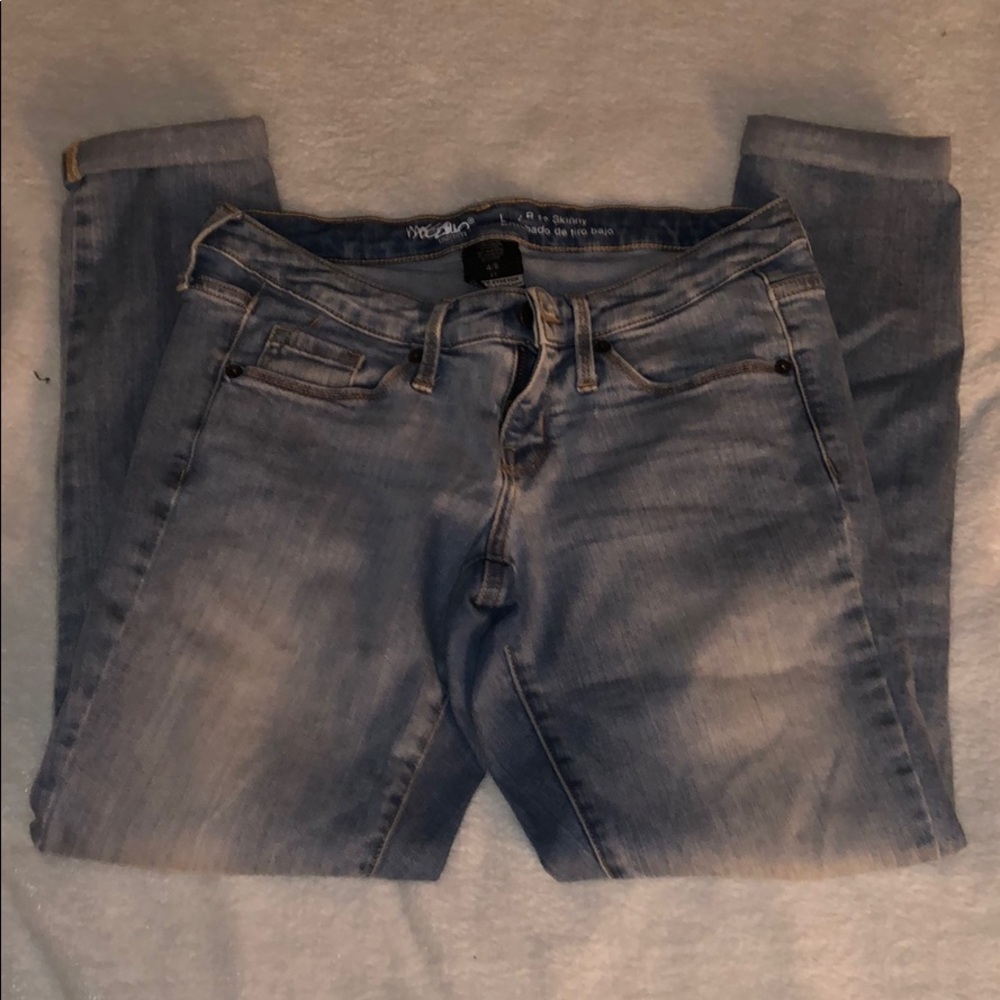 cropped at the ankle skinny jeans